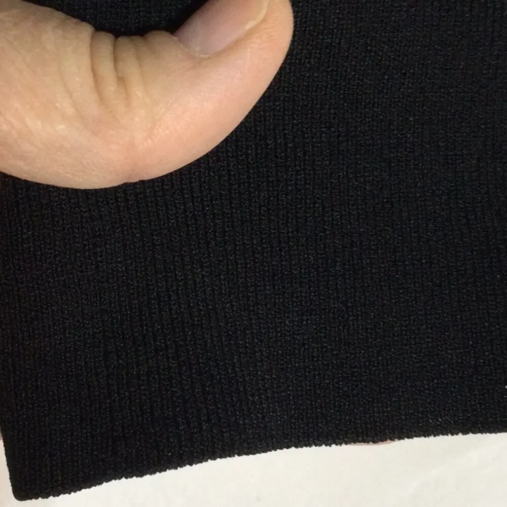 Pierri New York 3x black v neck sweater tank rayon nylon nwt bling sequine neck